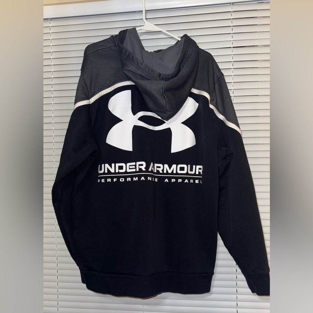 Under Armour Charcoal and Black ColdGear Hoodie - Picture 2 of 5